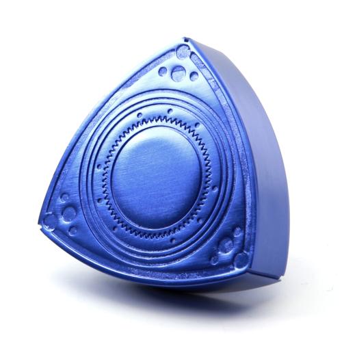 ROTARY13B1 ALUMINIUM ROTOR OIL CAP BLUE ANODIZED 55mm